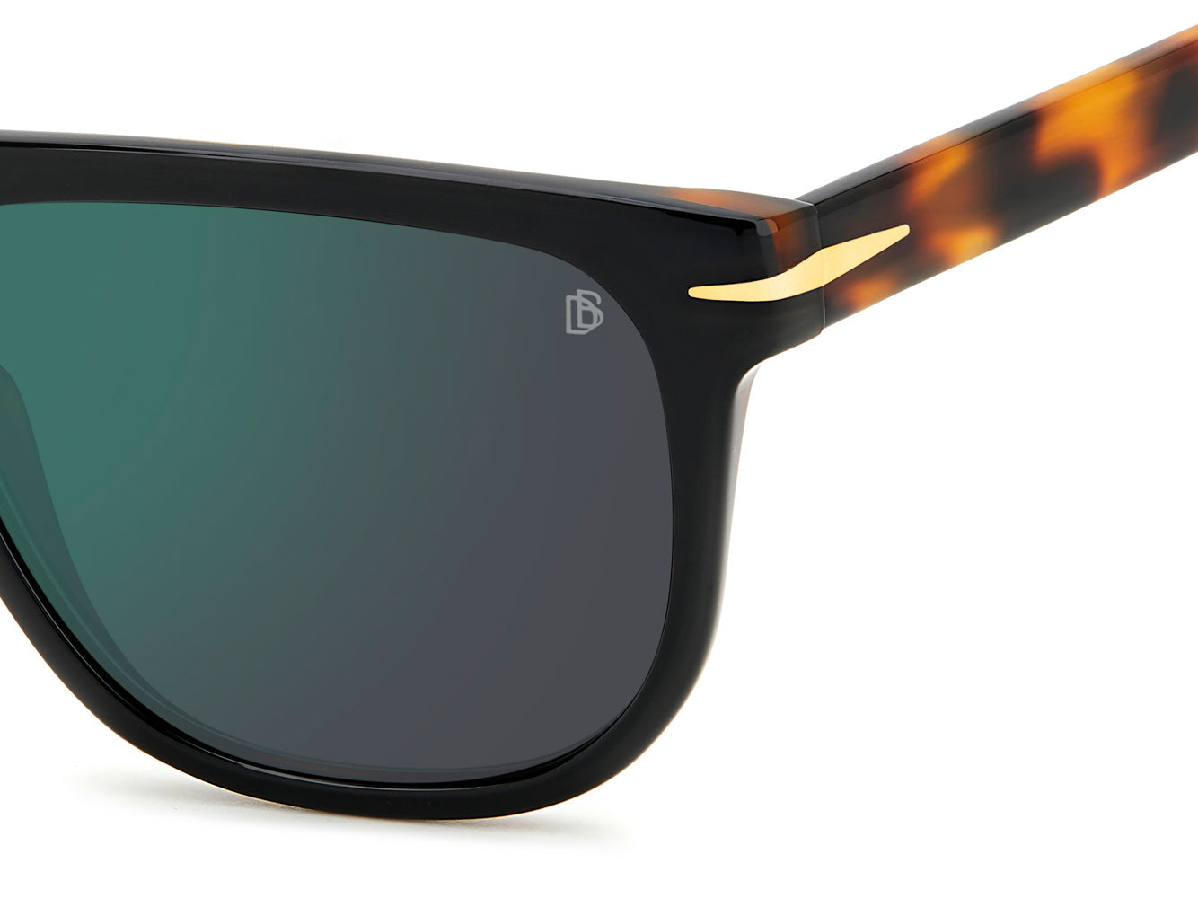 David Beckham DB7111/S Black Havana/Green Mirror #colour_black-havana-green-mirror