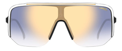 Carrera 1060/S White Black/Blue Gold Gradient Mirror #colour_white-black-blue-gold-gradient-mirror