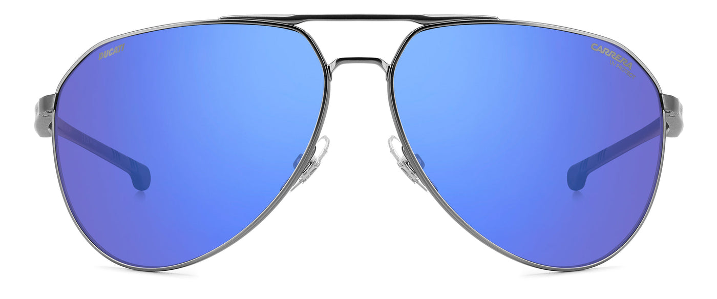Carrera Ducati CARDUC 030/S Matte Dark Ruthenium Black/Blue Mirror #colour_matte-dark-ruthenium-black-blue-mirror