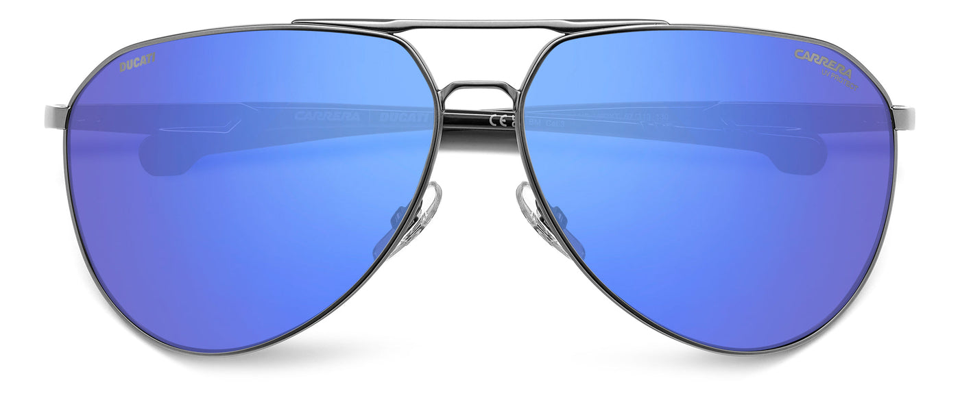 Carrera Ducati CARDUC 030/S Matte Dark Ruthenium Black/Blue Mirror #colour_matte-dark-ruthenium-black-blue-mirror