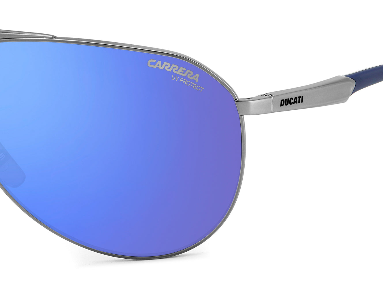 Carrera Ducati CARDUC 030/S Matte Dark Ruthenium Black/Blue Mirror #colour_matte-dark-ruthenium-black-blue-mirror