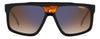 Carrera 1061/S Black Horn/Brown Blue Gradient Mirror #colour_black-horn-brown-blue-gradient-mirror