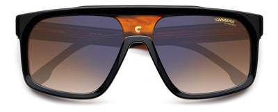 Carrera 1061/S Black Horn/Brown Blue Gradient Mirror #colour_black-horn-brown-blue-gradient-mirror