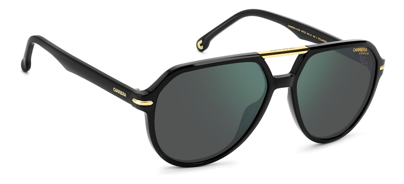 Carrera 315/S Black/Green Grey Polarised Gradient #colour_black-green-grey-polarised-gradient