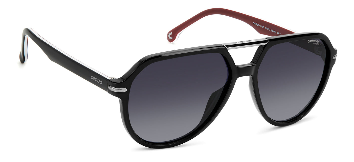 Carrera 315/S Black Burgundy/Dark Grey Gradient #colour_black-burgundy-dark-grey-gradient