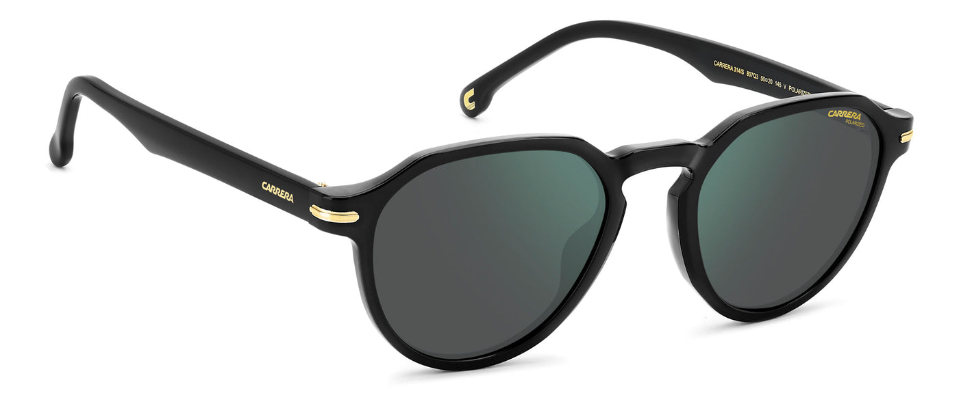 Carrera 314/S Black/Green Grey Polarised #colour_black-green-grey-polarised