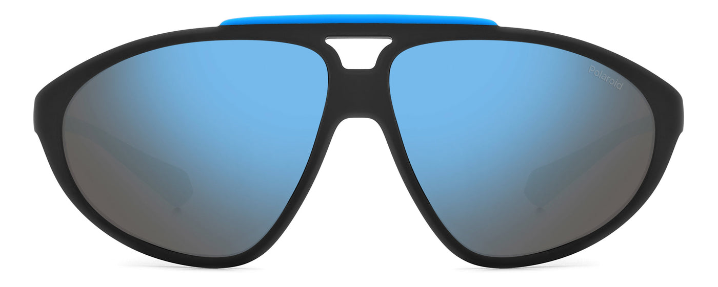 Polaroid PLD2151/S Matte Black Blue/Blue Mirror Polarised #colour_matte-black-blue-blue-mirror-polarised
