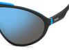 Polaroid PLD2151/S Matte Black Blue/Blue Mirror Polarised #colour_matte-black-blue-blue-mirror-polarised