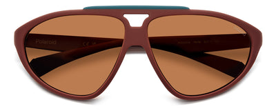 Polaroid PLD2151/S Matte Burgundy/Copper #colour_matte-burgundy-copper