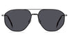 Boss 1612/F/SK Matte Black Silver/Grey #colour_matte-black-silver-grey