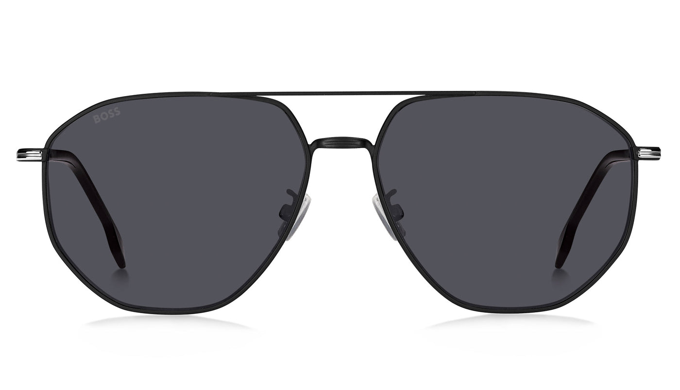 Boss 1612/F/SK Matte Black Silver/Grey #colour_matte-black-silver-grey