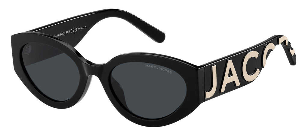 Marc Jacobs Marc 694/G/S Black Whte/Grey #colour_black-white-grey