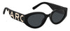 Marc Jacobs Marc 694/G/S Black Whte/Grey #colour_black-white-grey