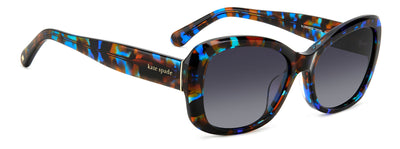Kate Spade Elowen/G/S Black Blue Havana/Dark Grey Gradient #colour_black-blue-havana-dark-grey-gradient
