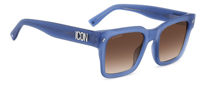 DSQUARED2 ICON 0010/S Matte Blue/Brown Gradient #colour_matte-blue-brown-gradient