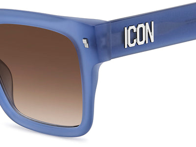 DSQUARED2 ICON 0010/S Matte Blue/Brown Gradient #colour_matte-blue-brown-gradient