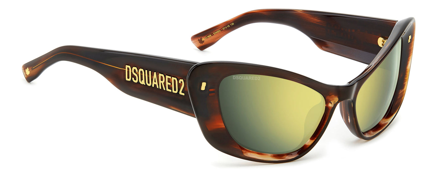 DSQUARED2 D2 0118/S Brown Horn/Gold #colour_brown-horn-gold