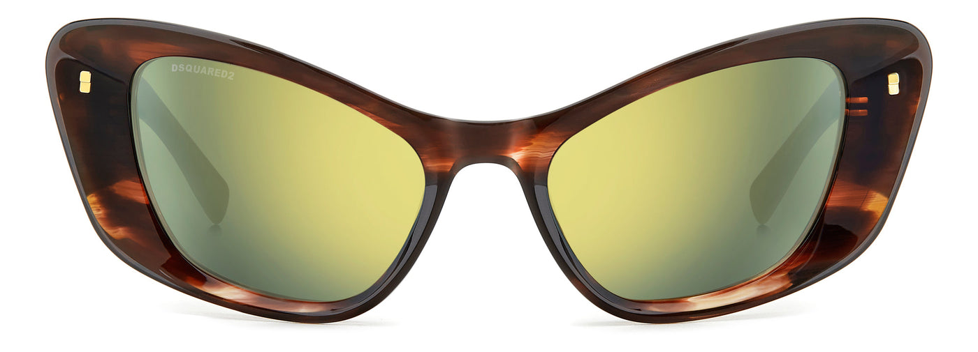 DSQUARED2 D2 0118/S Brown Horn/Gold #colour_brown-horn-gold