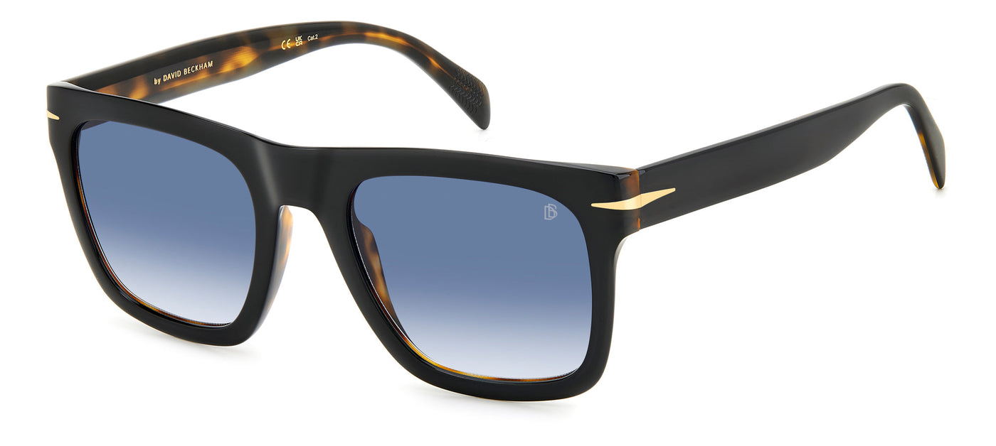 David Beckham DB7000/S FLAT Black Havana/Blue Gradient #colour_black-havana-blue-gradient