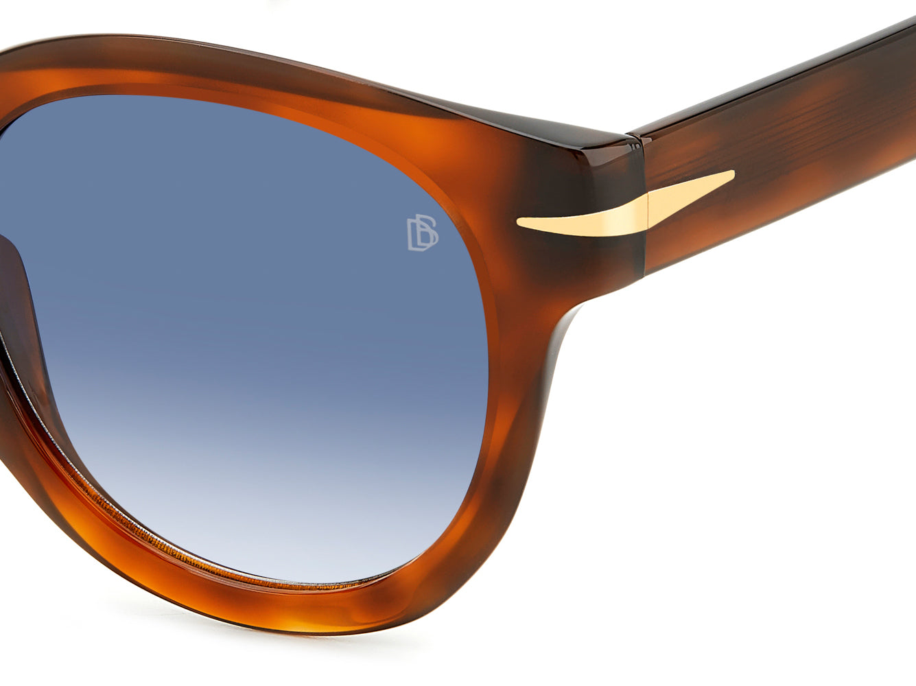 David Beckham DB7041/S FLAT Brown Havana/Blue Gradient #colour_brown-havana-blue-gradient