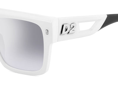 DSQUARED2 D2 0127/S White Black/Silver Gradient Mirror #colour_white-black-silver-gradient-mirror