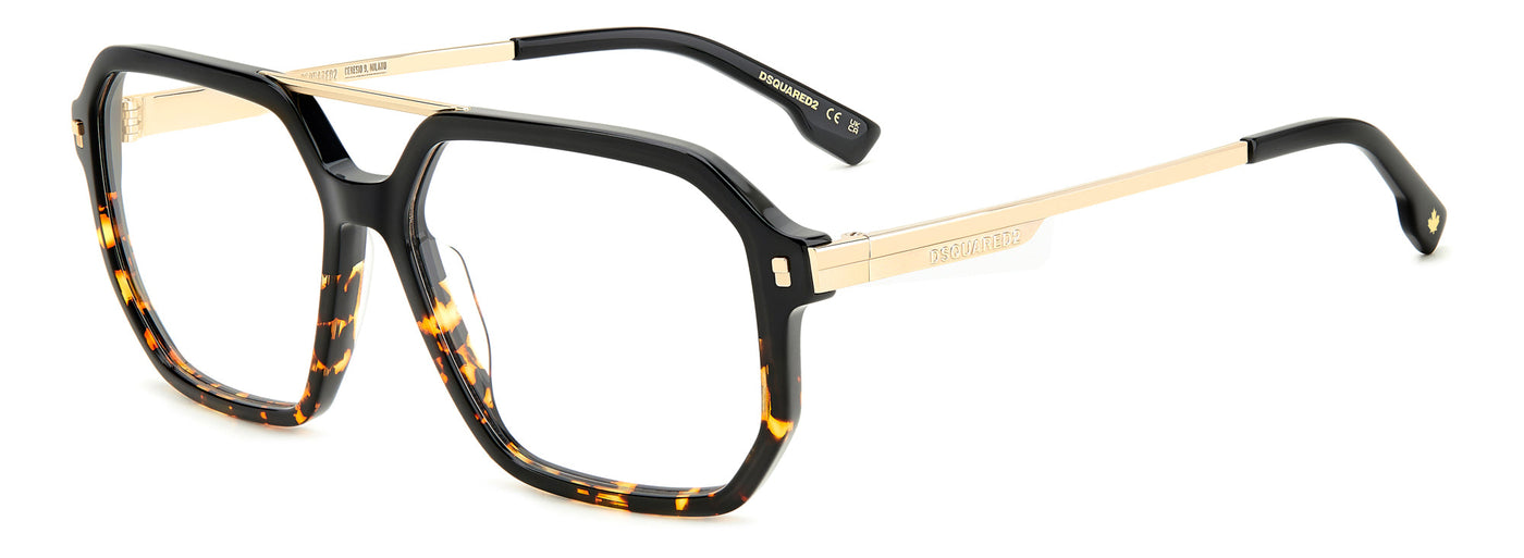 DSQUARED2 D2 0123 Black Havana #colour_black-havana