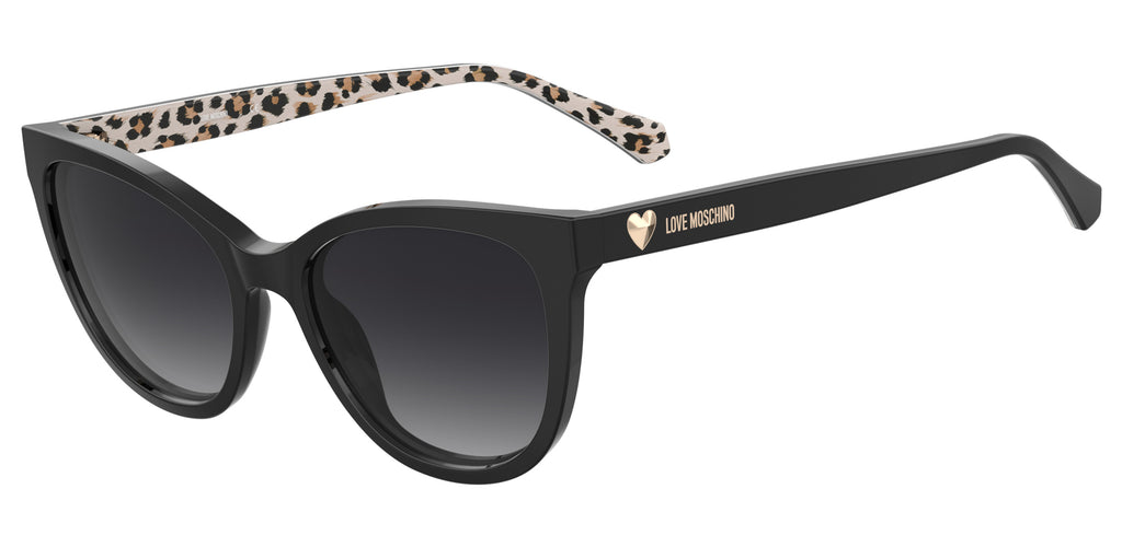 Love Moschino Black Cat-Eye Sunglasses with Brown Lenses Moschino Grey Cat Eye Sunglasses Mos094/s 0807/ir 53 in  main image 2