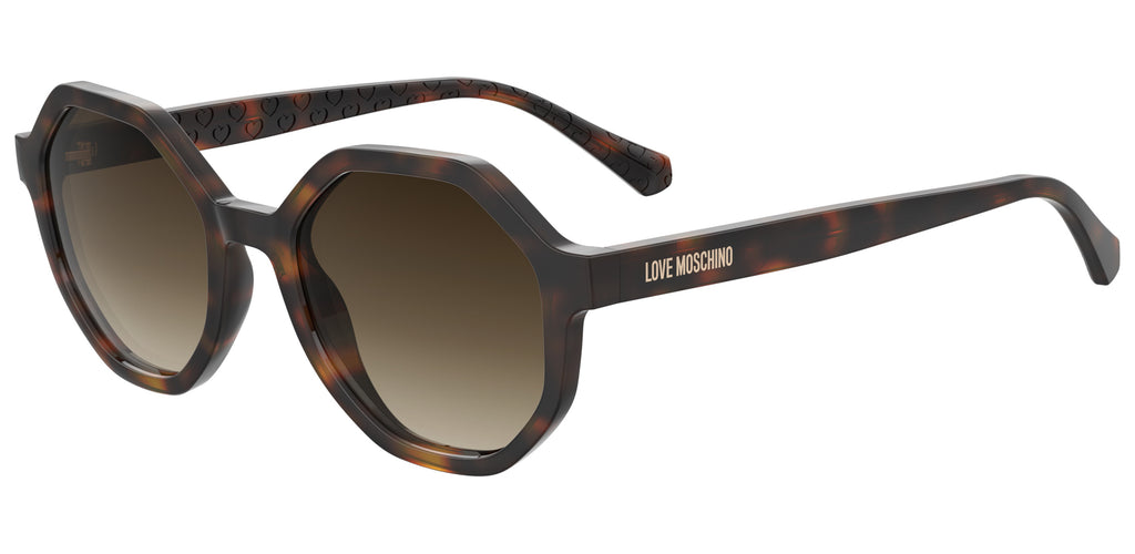 Love Moschino MOL076/S Round Sunglasses | Fashion Eyewear UK
