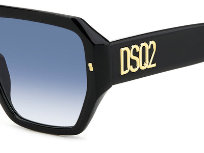 DSQUARED2 D2 0128/S Black Pattern White/Blue Gradient #colour_black-pattern-white-blue-gradient