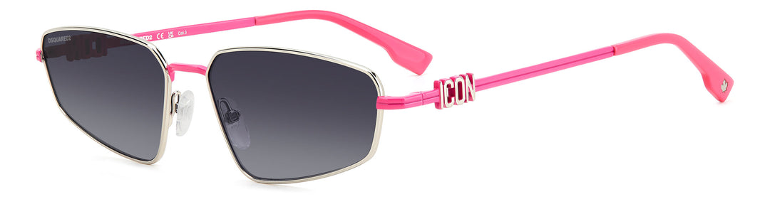 DSQUARED2 ICON 0015/S Rectangle Sunglasses | Fashion Eyewear