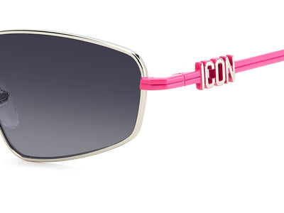 DSQUARED2 ICON 0015/S Palladium Pink/Grey Gradient #colour_palladium-pink-grey-gradient