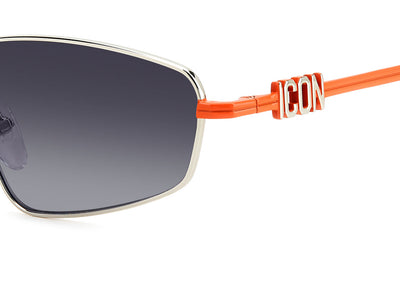 DSQUARED2 ICON 0015/S Palladium Orange/Grey Gradient #colour_palladium-orange-grey-gradient