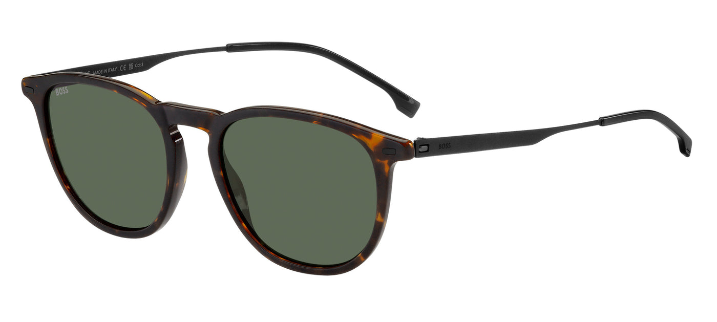 Boss 1639/S Havana Matte Black/Green #colour_havana-matte-black-green