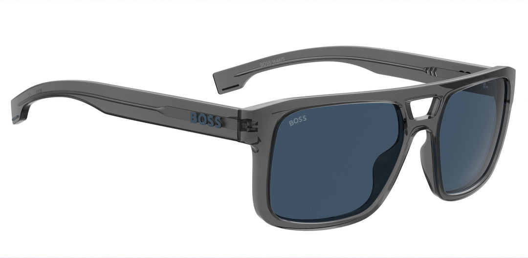 NWT Hugo Boss BOSS 1648/S-0KB7 KU Rectangle 56mm Sunglasses Hugo Boss Blue Rectangular Men main image 2