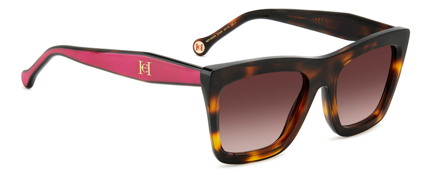 Carolina Herrera HER 0226/S Havana Pink/Brown Gradient #colour_havana-pink-brown-gradient