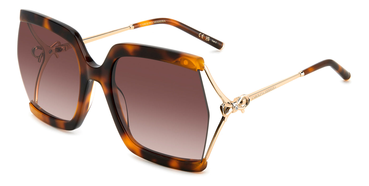 Carolina Herrera HER 0216/G/S Brown Havana Gold/Brown Gradient #colour_brown-havana-gold-brown-gradient