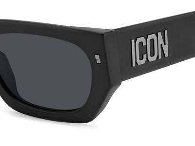 DSQUARED2 ICON 0017/S Matte Black/Grey #colour_matte-black-grey