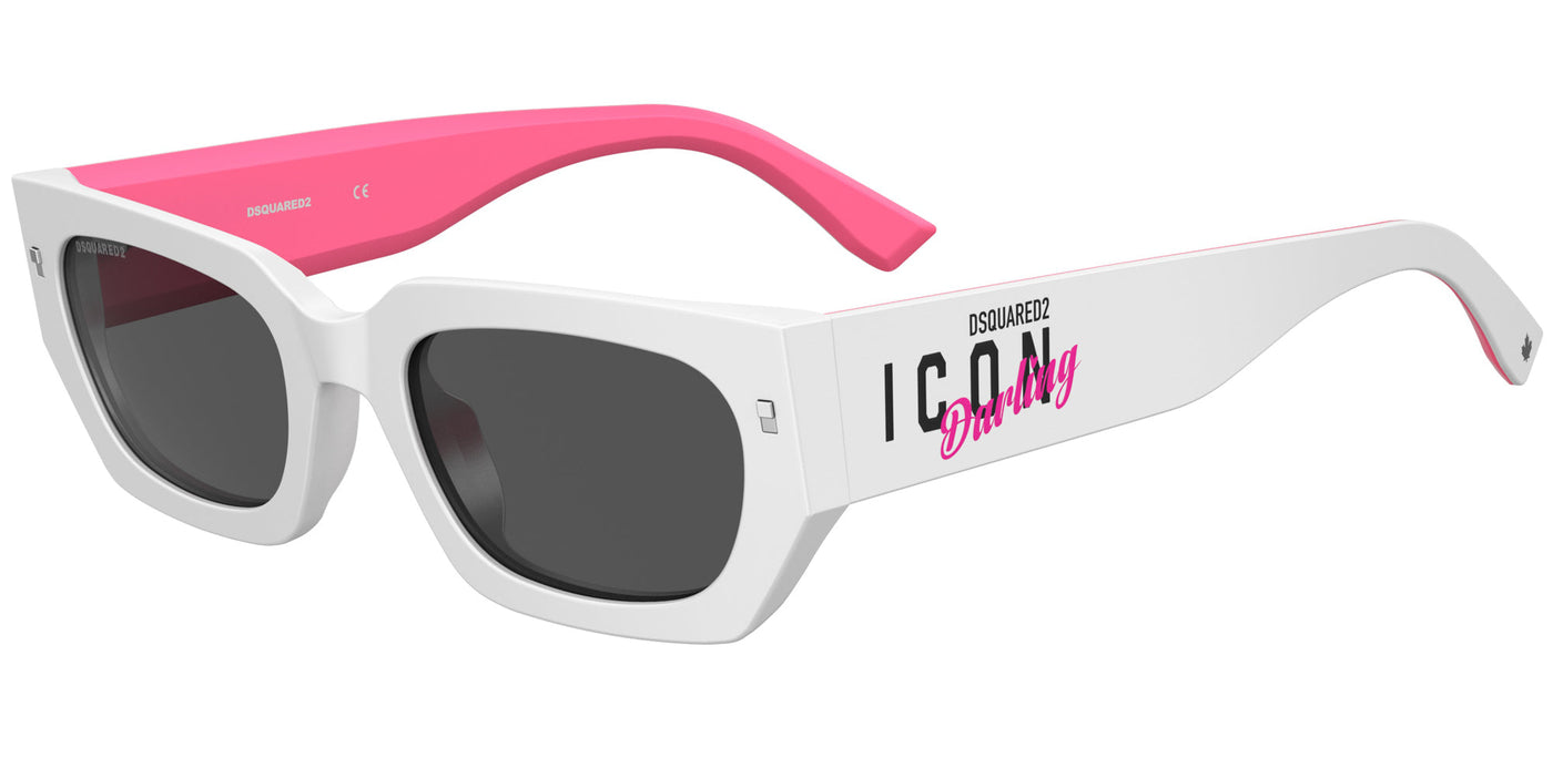 DSQUARED2 ICON 0017/S White Fuchsia/Green #colour_white-fuchsia-green