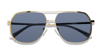 Prive Revaux Fuego/S Gold Blue/Blue Polarised #colour_gold-blue-blue-polarised
