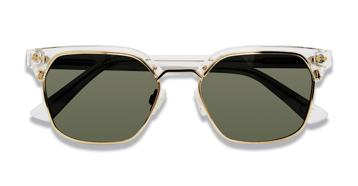 Prive Revaux Boat Day/S Crystal Stal/Green Polarised #colour_crystal-stal-green-polarised