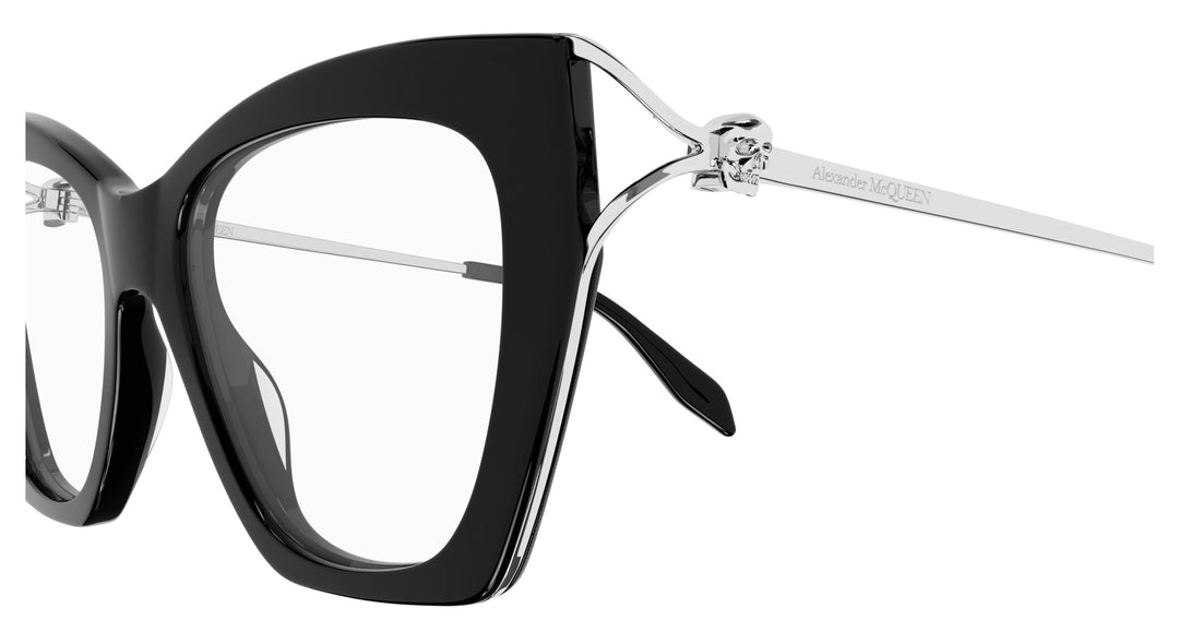 ALEXANDER MCQUEEN ラウントフレムメカネ AM0502O 001 Alexander McQueen AM0268O 002 Eyeglasses Women's Gold Full