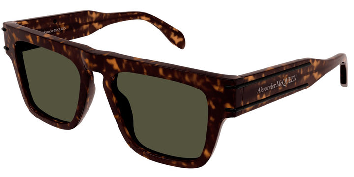 ALEXANDER MCQUEEN スクエアフレムサンクラス AM0496SA 002 Alexander Mcqueen AM0397S Square Sunglasses | Fashion Eyewear US