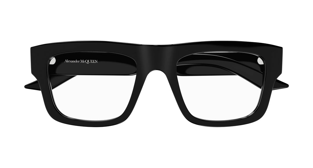 ALEXANDER MCQUEEN 長方形フレムメカネ AM0422O 001 Alexander Mcqueen AM0452O Square Glasses | Fashion Eyewear