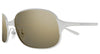 Alexander McQueen AM0588S#colour_silver/gold mirror