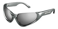 Balenciaga BB0202S Silver/Silver Mirror #colour_silver-silver-mirror