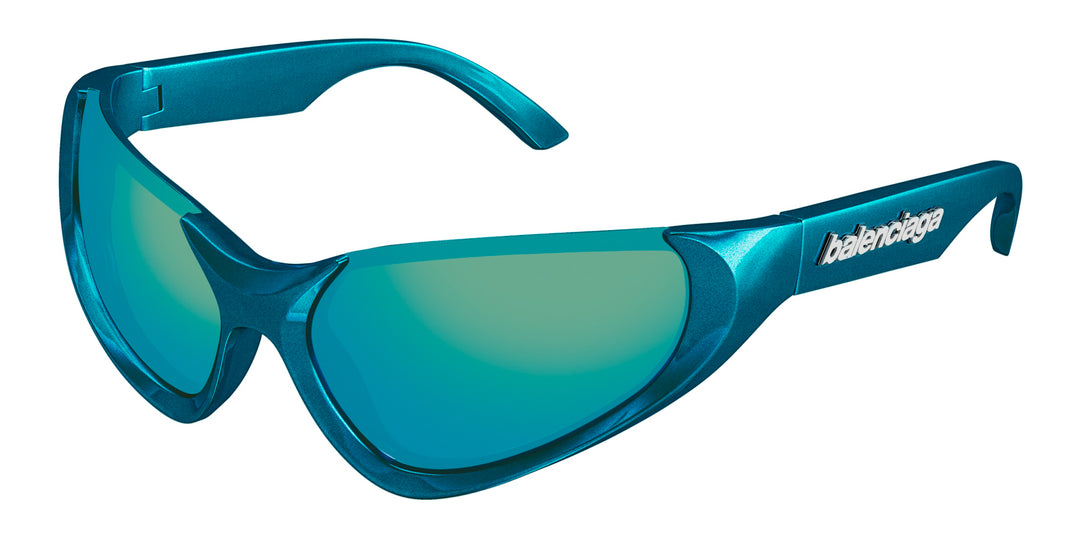 Balenciaga BB0202S Wraparound Sunglasses | Fashion Eyewear US display picture 3