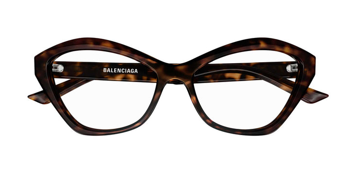 メガネ BALENCIAGA Woman Optical frames Brown BB0341O 002 Balenciaga BB0341O 002 CatEye Eyeglasses Women Brown Frames