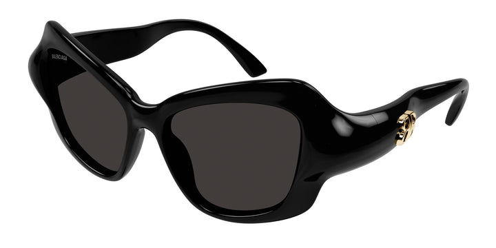 Balenciaga Black BA123 Cat Eye Sunglasses Balenciaga Black BA123 Extreme Cat Eye Sunglasses Balenciaga  main image 3