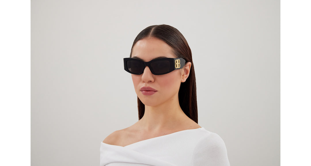 サングラス BALENCIAGA Woman Sunglasses Grey BB0360S 003 Balenciaga BB0360S Sunglasses 003 Dark Dark Grey - eye-oo.com