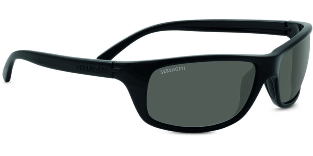 Serengeti Gabriella Women's Sunglasses - Polarized 555nm Lenses, Shiny Black Nylon Frame, Hidden Spring Hinges - View #10
